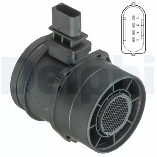 Luchtmassastroomsensor DELPHI AF10396-12B1)
