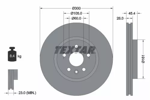 Remschijf TEXTAR 92277205)