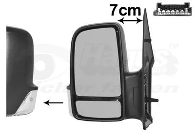 Exterior Mirror VAN WEZEL 5862807)