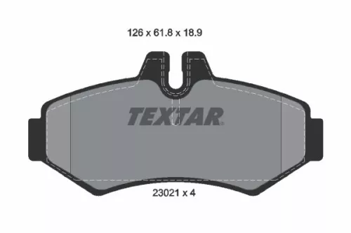 Remblokkenset, schijfrem TEXTAR 2302101)