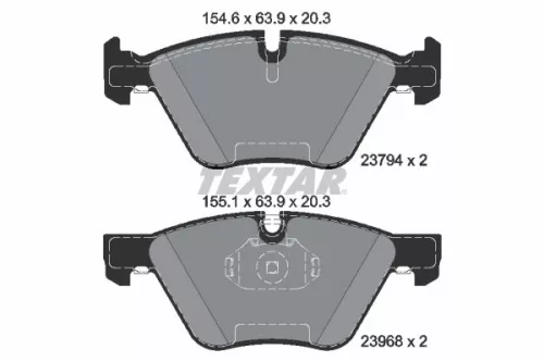 Remblokkenset, schijfrem TEXTAR 2379401)