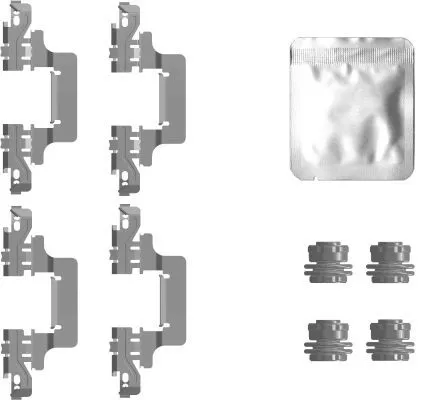 Accessoirekit, schijfremblokken TEXTAR 82557900)