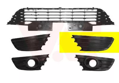 Ventilatierooster, bumper VAN WEZEL 0970591)