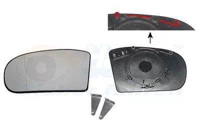 Spiegelglas, buitenspiegel VAN WEZEL 3032837)