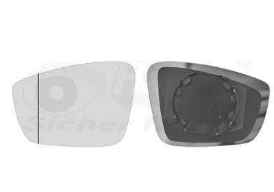 Spiegelglas, buitenspiegel VAN WEZEL 5701831)