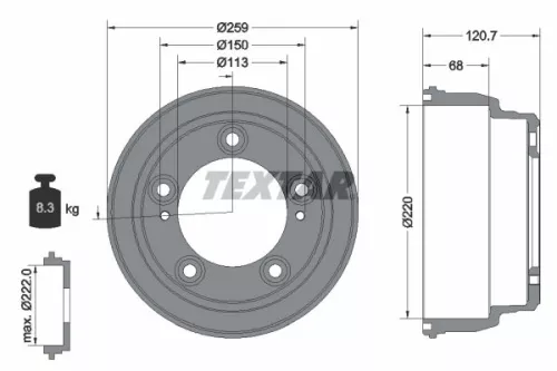 Remtrommel TEXTAR 94046600)