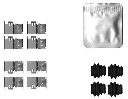 Accessoirekit, schijfremblokken TEXTAR 82561400)