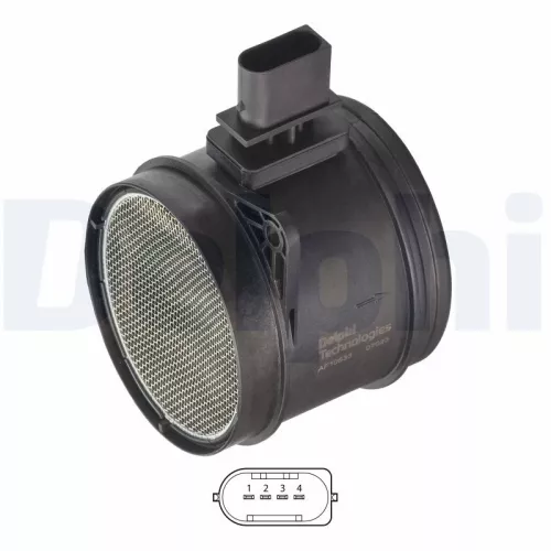 Luchtmassastroomsensor DELPHI AF10533-12B1)