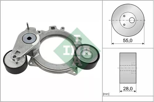 Riemspanner, V-geribbelde riem Schaeffler INA 534 0936 10)