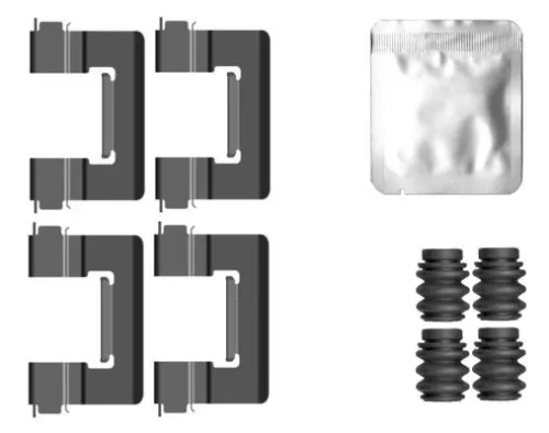 Accessoirekit, schijfremblokken TEXTAR 82560700)
