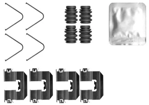 Accessoirekit, schijfremblokken TEXTAR 82560800)