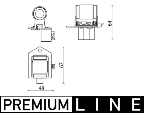 Weerstand, interne ventilator MAHLE ABR 156 000P)