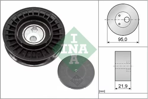 Spanrol, V-geribbelde riem Schaeffler INA 531 0963 10)
