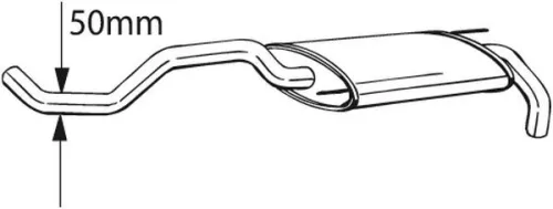 Achterdemper BOSAL 233-399)