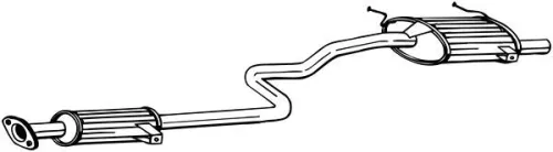 Achterdemper BOSAL 287-101)