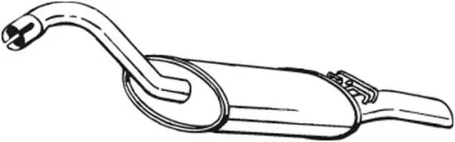 Achterdemper BOSAL 105-017)