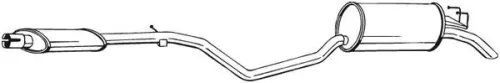Achterdemper BOSAL 287-871)