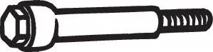 Bolt, exhaust system BOSAL 258-771)