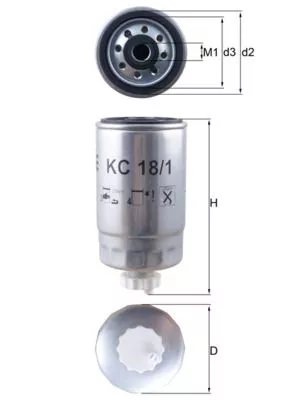 Fuel Filter KNECHT KC 18/1)