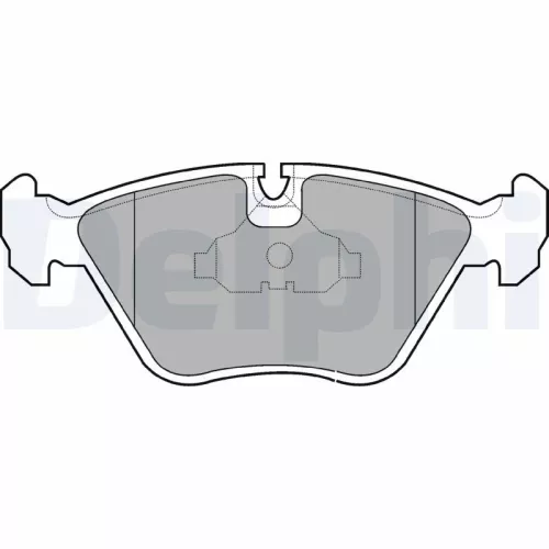 Brake Pad Set, disc brake DELPHI LP602)