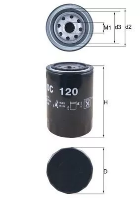 Oil Filter KNECHT OC 120)