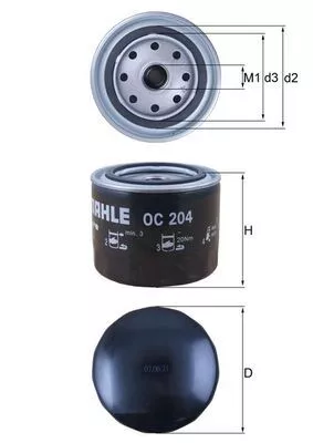 Oil Filter KNECHT OC 204)
