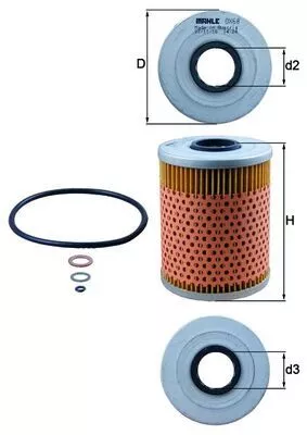 Oliefilter KNECHT OX 68D)