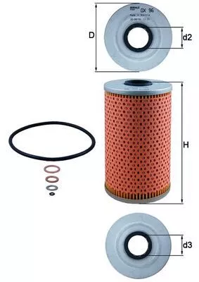 Oliefilter KNECHT OX 96D)