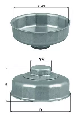 Oil Filter Wrench KNECHT OCS 1)