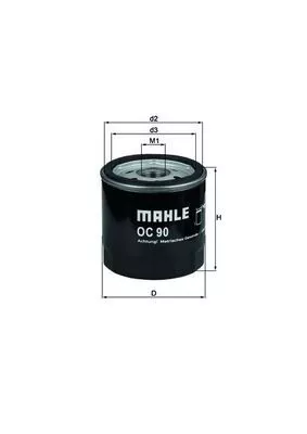 Oil Filter KNECHT OC 90 OF)