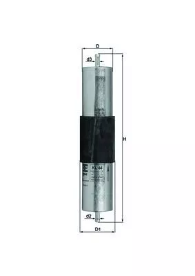 Brandstoffilter KNECHT KL 66)