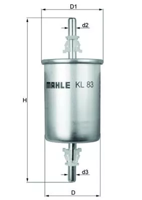 Fuel Filter KNECHT KL 83)