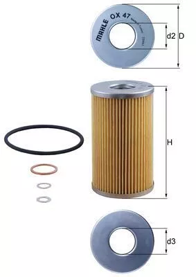 Oil Filter KNECHT OX 47D)