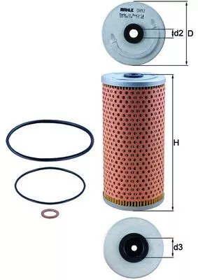 Oil Filter KNECHT OX 92D)