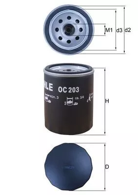 Oil Filter KNECHT OC 203)