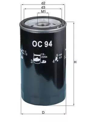 Oil Filter KNECHT OC 94)