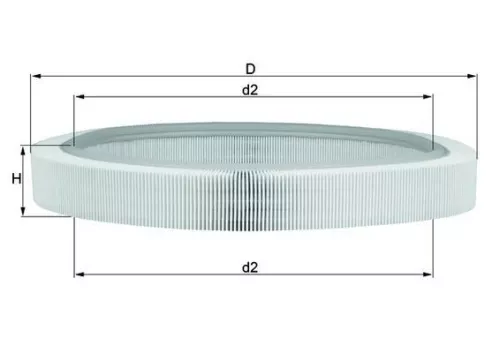 Luchtfilter KNECHT LX 61)