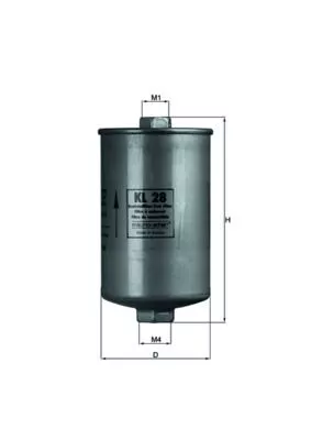 Fuel Filter KNECHT KL 28)