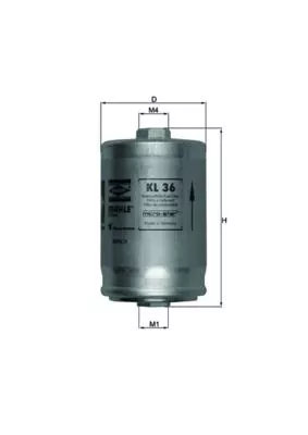Brandstoffilter KNECHT KL 36)
