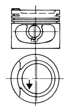 Piston KOLBENSCHMIDT 93928620)