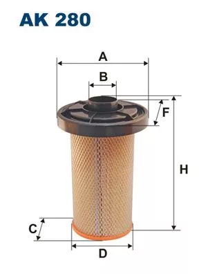 Luchtfilter FILTRON AK 280)
