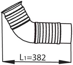 Uitlaatpijp DINEX 53254)