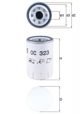 Oil Filter KNECHT OC 323)