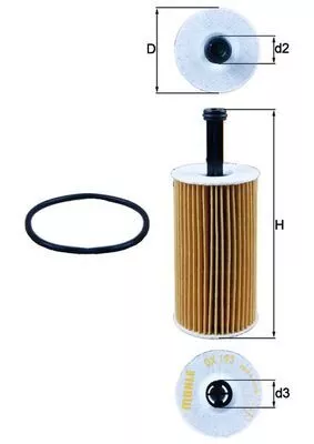 Oliefilter KNECHT OX 193D)