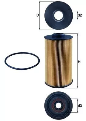 Oliefilter KNECHT OX 152/1D)