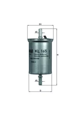 Brandstoffilter KNECHT KL 165)