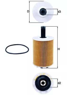 Oil Filter KNECHT OX 188D)