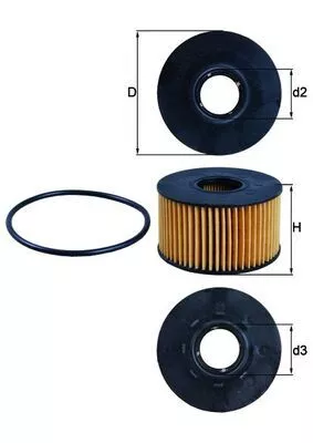 Oliefilter KNECHT OX 191D)