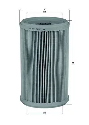 Luchtfilter KNECHT LX 914)