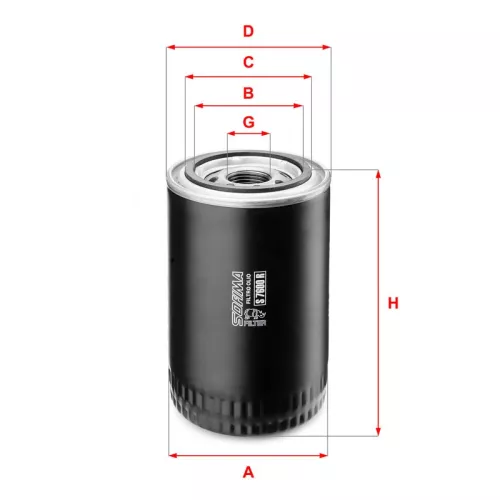 Oil Filter SOFIMA S 7600 R)